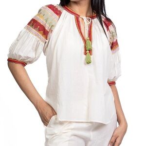 Salma Blouse Alamwar Cotton boho embroidered